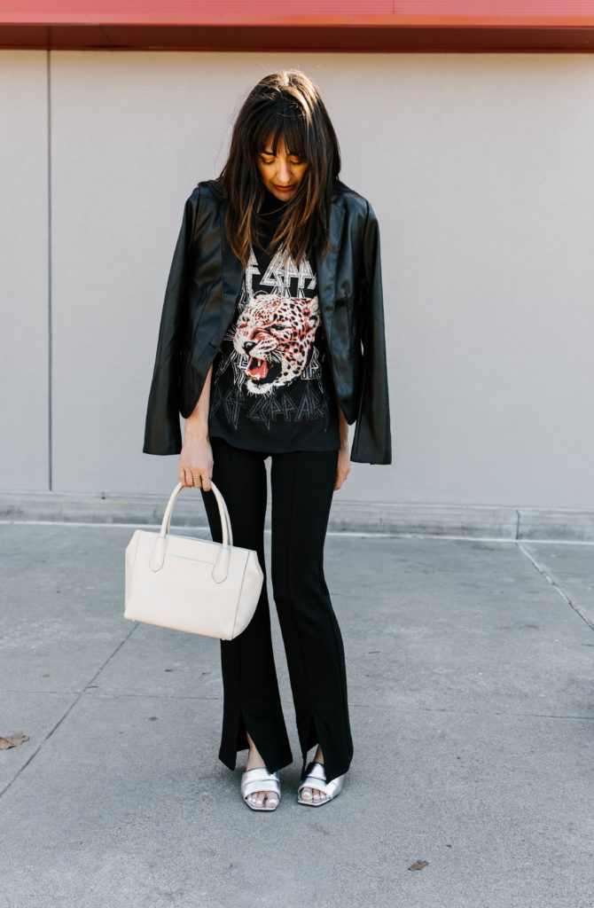 target style 
the look for less
black pull on pants
graphic t shirt Spring Capsule Wardrobe under $400
on a budget
