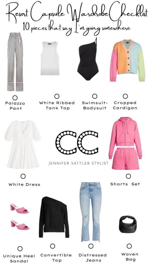 resort casual capsule wardrobe checklist jennifer sattler stylist